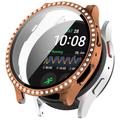 Samsung Galaxy Watch7 Strass Dekorativa Skal med Skärmskydd - 40mm - Roséguld