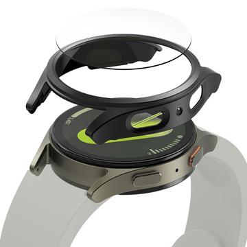 Samsung Galaxy Watch7 Ringke Slim & Glass TPU-fodral med skärmskydd - 40mm - Titan Svart