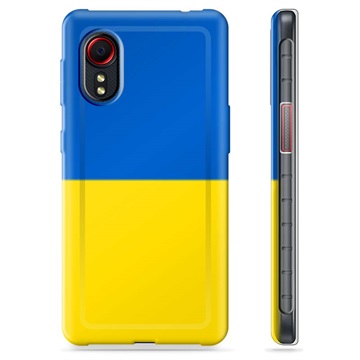 Samsung Galaxy Xcover 5 TPU-Skal Ukrainska Flaggan - Gul och ljusblå