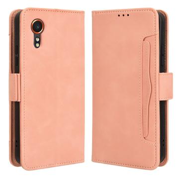 Samsung Galaxy Xcover7 Plånboksfodral med Korthållare - Rosa