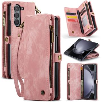 Samsung Galaxy Z Fold6 Caseme 008 2-i-1 Multifunktionell Plånboksfodral - Rosa