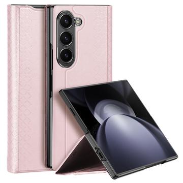 Samsung Galaxy Z Fold6 Dux Ducis Bril Flipfodral - Rosa