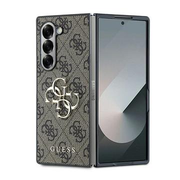 Samsung Galaxy Z Fold6 Guess 4G Big Metal Logo Hybrid Skal - Brun