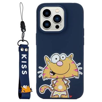 Kiss-serien iPhone 14 Pro TPU-skal med Rem - Katt