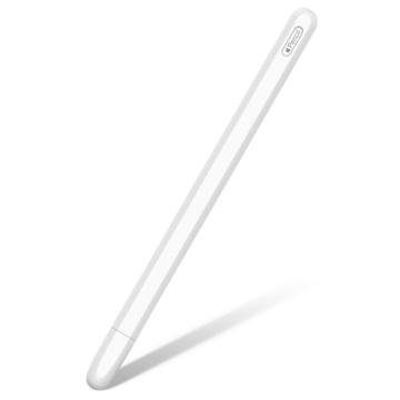 Anti-Halk Apple Pencil (Andra Generationen) Silikonskal - Vit