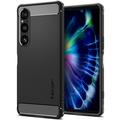 Sony Xperia 1 VI Spigen Rugged Armor TPU Skal - Svart