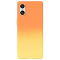 Sony Xperia 10 VI Ombre TPU-fodral - Orange / Gul