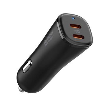 Spigen EV502 ArcStation Essential Billaddare - 50W, 2xUSB-C - Svart