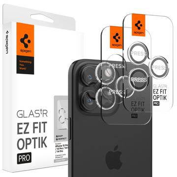 iPhone 16 Pro/16 Pro Max Spigen Glas.tR Ez Fit Optik Pro Kameralinsskydd - Klar