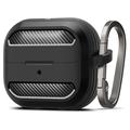 Samsung Galaxy Buds3/Buds3 Pro Spigen Rugged Armor TPU-skal - Svart