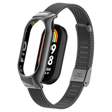 Xiaomi Smart Band 8 Mesh-Rem i Rostfritt Stål med Fodral