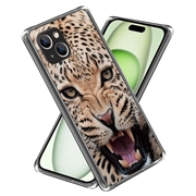 iPhone 15 Stiligt Ultra-Slim TPU-skal - Leopard