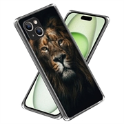 iPhone 15 Stiligt Ultra-Slim TPU-skal - Lion