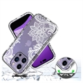 Sweet Armor Series iPhone 14 Pro Hybrid Skal - Mandala