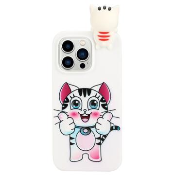 3D-Figur Serie iPhone 14 Pro TPU-skal - Kat