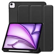 iPad Air 13 (2024) Tech-Protect SmartCase Pen Tri-Fold Folio Fodral - Svart