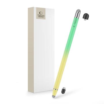 Tech-Protect USP100 Touch Stylus Pen - exakt och responsiv - gul / grön