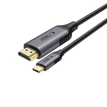 Tech-Protect UltraBoost Type-C till HDMI 2.0-kabel - 4K/60Hz, 1.8m - Svart