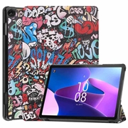 Lenovo Tab M10 Gen 3 Tri-Fold Series Smart Foliofodral - Graffiti