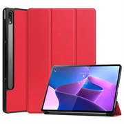 Lenovo Tab P12 Pro Tri-Fold Series Smart Foliofodral - Röd