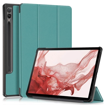 Samsung Galaxy Tab S9+ Tri-Fold Series Smart Foliofodral - Grøn