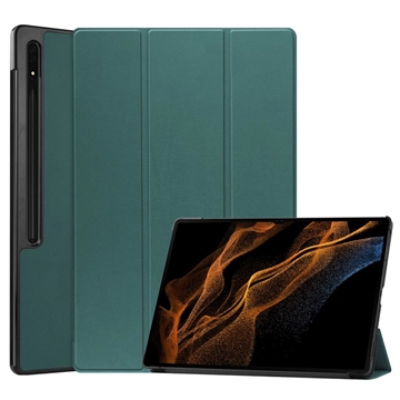 Samsung Galaxy Tab S9 Ultra Tri-Fold Series Smart Foliofodral - Grön