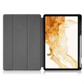 Tri-Fold Series Samsung Galaxy Tab S8+ Smart Foliofodral - Mörkblå