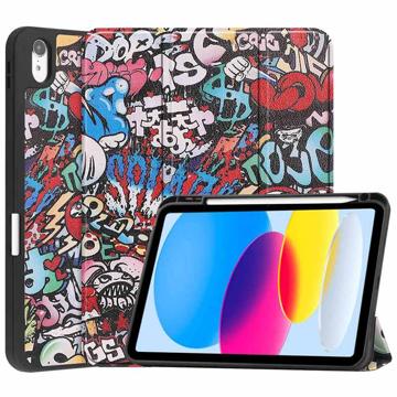 Tri-Fold Series iPad (2022) Smart Foliofodral - Graffiti