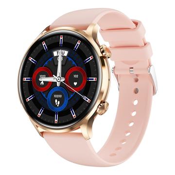 Unisex Sport Smartwatch MX40 - 1.39" - Rosa / Guld