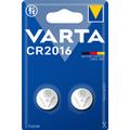 Varta CR2016 myntcellsbatteri 3V - 2 st.