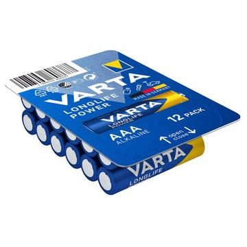 Varta Longlife Power LR03/AAA-batteri - 12 st.