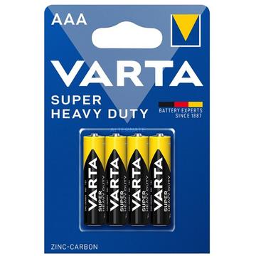 Varta Super Heavy Duty R03/AAA-batteri - 4 st.