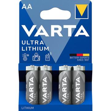 Varta Ultra Litium L91/AA Batteri - 4 st.