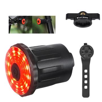 WEST BIKING YP0701317 Sitsdyna / Sitsstolpe Montering USB Laddning Cykel LED Bakljus Vattentät Smart Broms Induktion Cykling Varning Baklampa