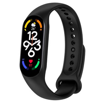 Xiaomi Mi Band 5/6/7 matt silikonband - svart