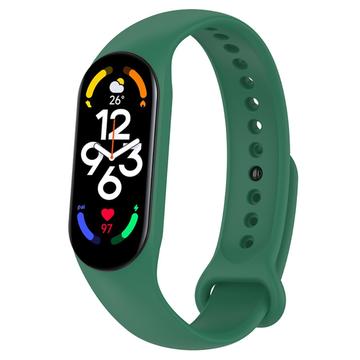 Xiaomi Mi Band 5/6/7 matt silikonband - grön