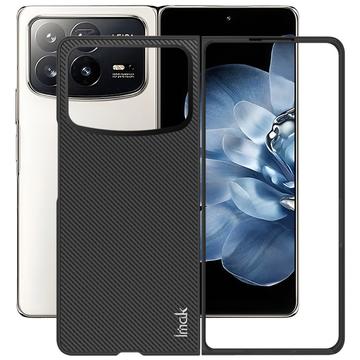 Xiaomi Mix Fold 4 Imak Ruiyi Hybrid Skal - Kolfiber - Svart