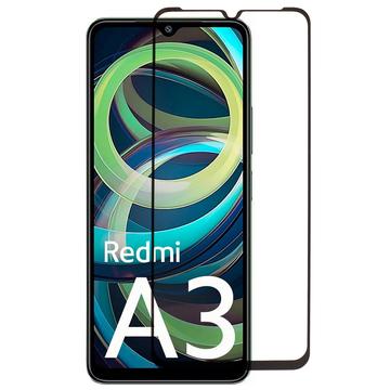 Xiaomi Redmi A3 Heltäckande Härdat Glas Skärmskydd - 9H - Svart Kant