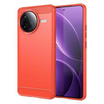 Xiaomi Redmi K80 Borstat TPU Skal - Kolfiber