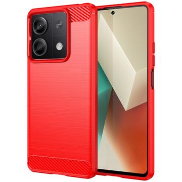 Xiaomi Redmi Note 13 Borstat TPU Skal - Kolfiber