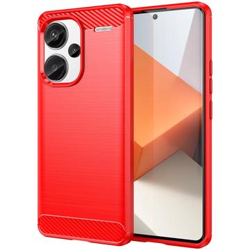 Xiaomi Redmi Note 13 Pro+ Borstat TPU Skal - Kolfiber