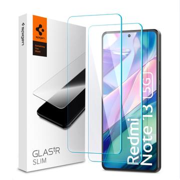 Xiaomi Redmi Note 13 Spigen Glas.tR Slim Härdat Glas Skärmskydd - 2 St.