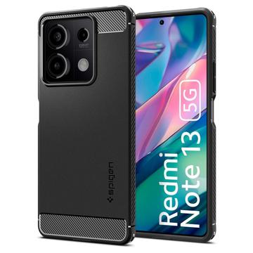 Xiaomi Redmi Note 13 Spigen Rugged Armor TPU Skal - Svart