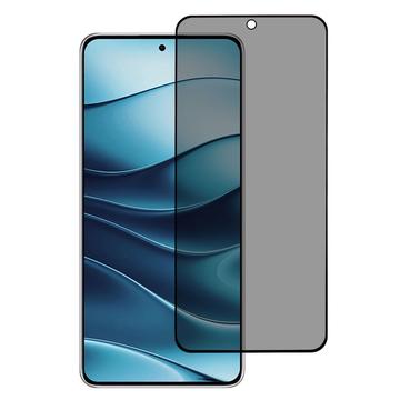 Xiaomi Redmi Note 14 Privacy Heltäckande Härdat Glas Skärmskydd - 9H - Svart Kant