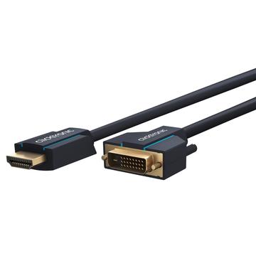 Clicktronic DVI / HDMI Kabel - 2m - Svart