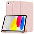 iPad (2022) Tech-Protect SmartCase Pen Tri-Fold Folio Fodral - Rosa