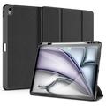 iPad Air 13 (2024) Dux Ducis Domo Tri-Fold Smart Foliofodral - Svart