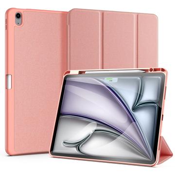 iPad Air 13 (2024) Dux Ducis Domo Tri-Fold Smart Foliofodral - Rosa