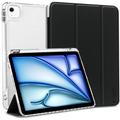 iPad Air 13 (2024) Tech-Protect SmartCase Pen Tri-Fold Folio Fodral - Svart / Genomskinlig