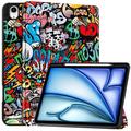 iPad Air 13 (2025) Tri-Fold Series Smart Folio Fodral - Graffiti